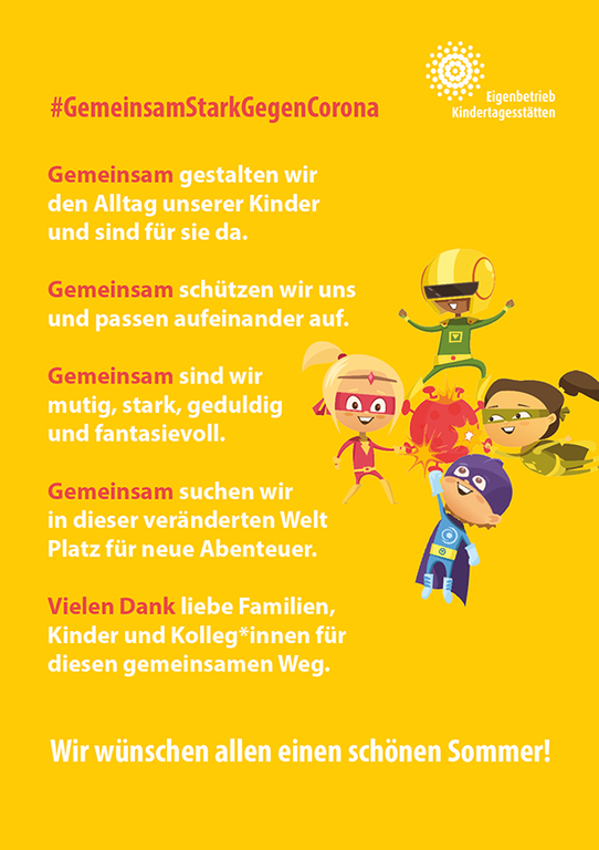 Corona Danke Plakat