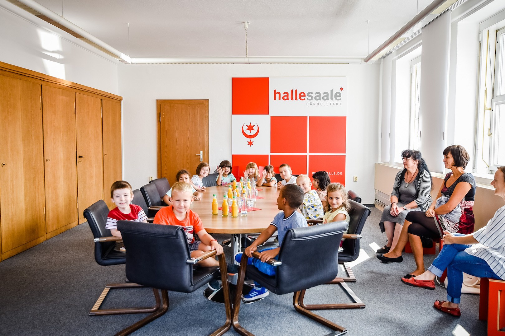 Kinder zu Gast im Rathaus